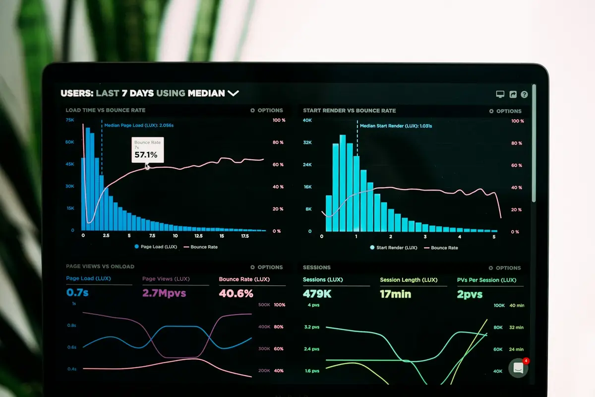 Performance analytics dashboards used for customer risk modelling